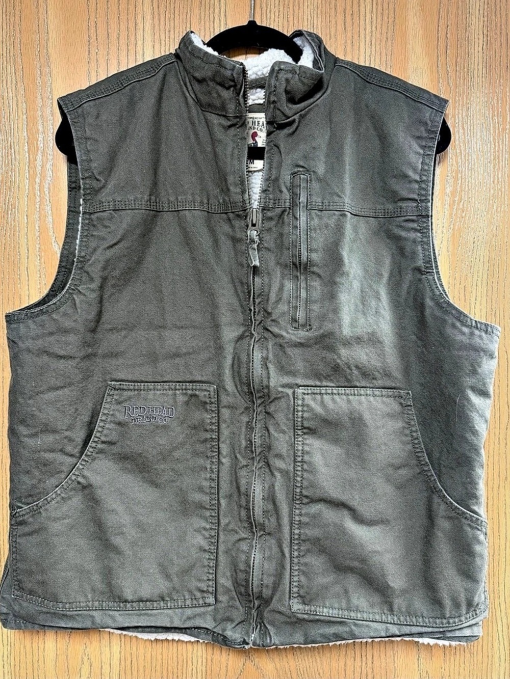 RedHead Brand Co Men’s Medium Sherpa Lined Canvas Utility Vest